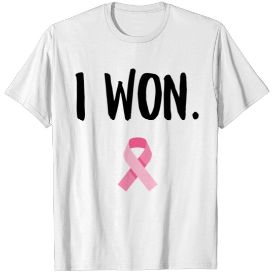 Discover I Won Pink Ribbon Breast Cancer Awareness T-shirt