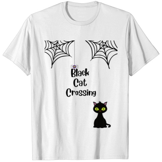 Discover Black Cat Crossing T-shirt
