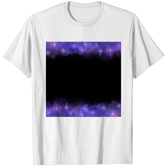 Discover Purple Galaxy Watercolor Universe T-shirt