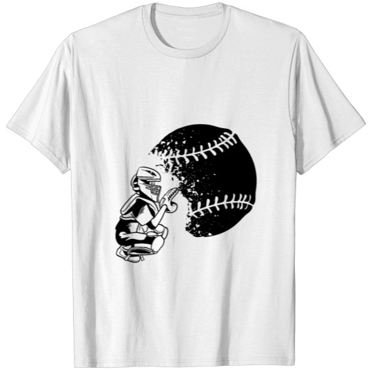 Discover Sports Black And White Baseball T-shirt