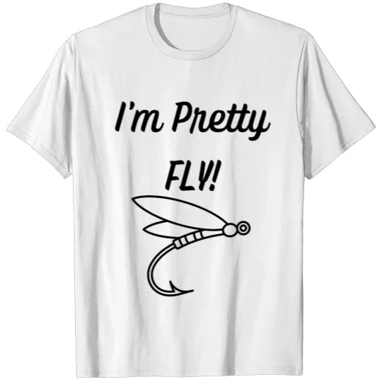 Funny Fly Fishing Lure Hook Joke Dad Grandpa Gift T-shirt