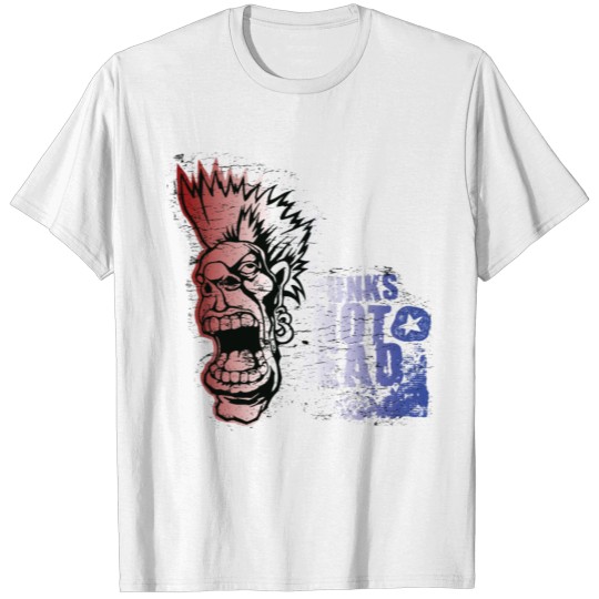 Discover punks not dead, zitat, punk rock T-shirt
