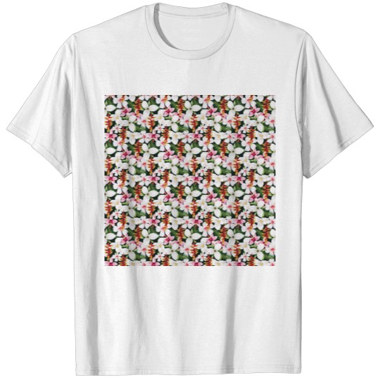 Discover Floral Orchid Tropical Pattern T-shirt