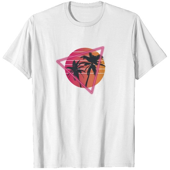 Discover 80s Retro Palm Trees Shirt T-shirt