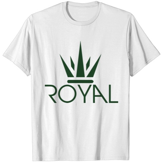 Discover Royal Crown Design Flat T-shirt