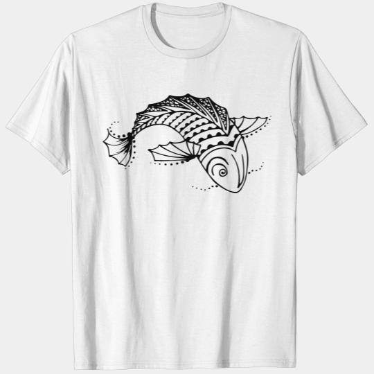 Henna Tattoo Fish T-shirt