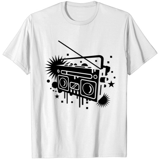 Discover Radio cassette recorder graffiti T-shirt