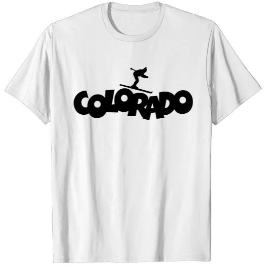 Discover Colorado Skiing Winter Sports T-shirt
