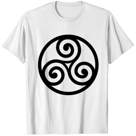 Discover circled triskelion T-shirt