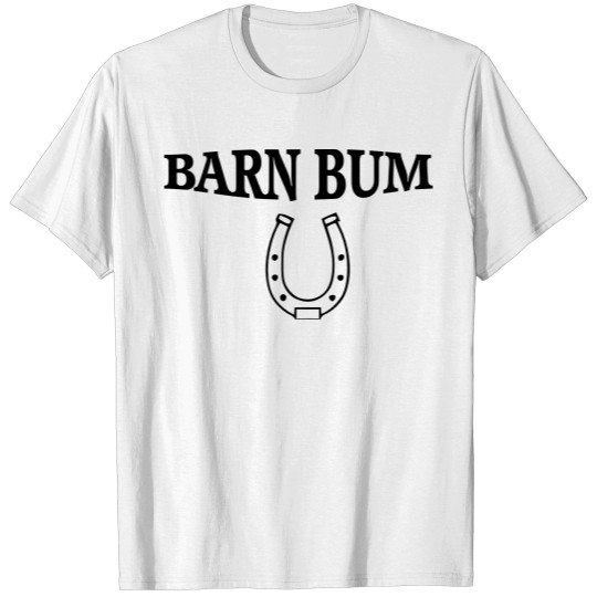 Discover barn bum with horseshoe T-shirt