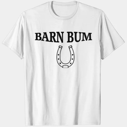 barn bum with horseshoe T-shirt