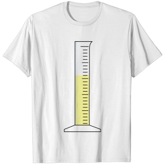 Discover kleiner Messzylinder mit gelber Flüssigkeit T-shirt
