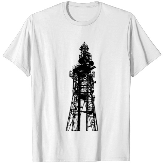 Discover Communications Tower Silhouette T-shirt