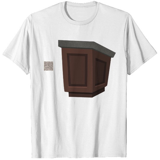 Podium wood with granite top from Glitch T-shirt