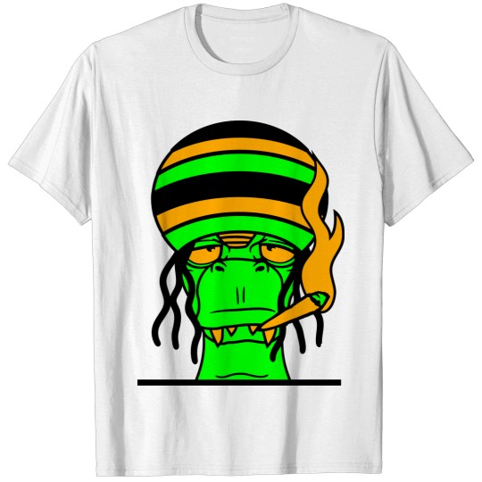 Discover horror halloween face raggae jamaica kiffen stoned T-shirt