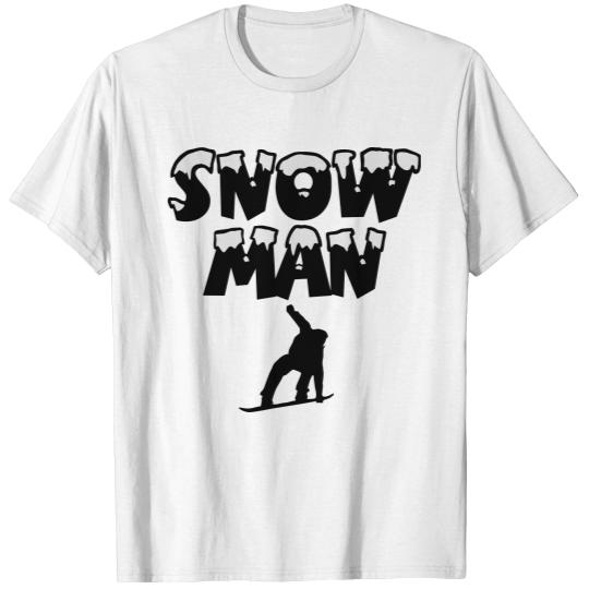 Discover Snowman Snowboard Snowboarder Snowboarding T-shirt