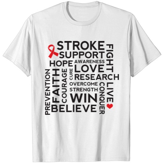 Discover Stroke Awareness Survivor Support T-shirt