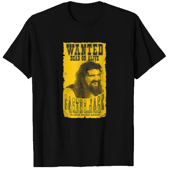 Wrestling Entertainment Cactus Jack Wanted Graphic T Shirt