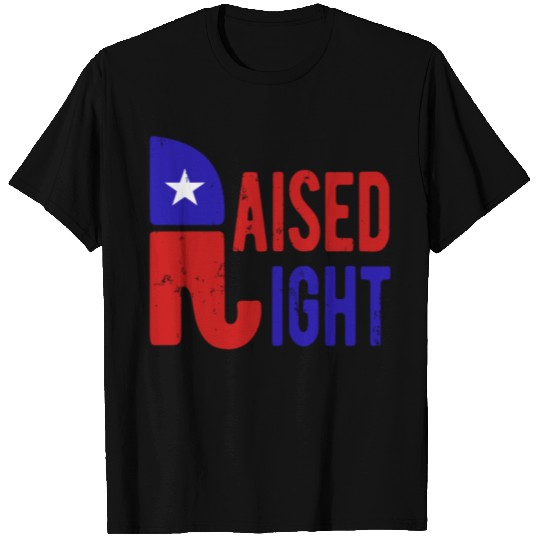 Raised Right Proud Republican Elephant Logo Usa T-shirt