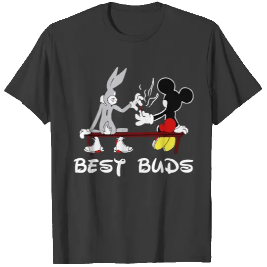 Bugs Bunny and Mickey Mouse Besst Buds, Funny Disney Looneys Tunes T-Shirts
