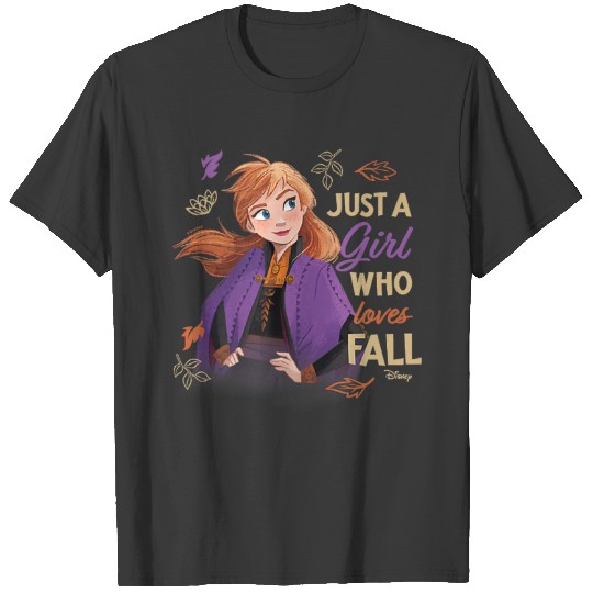 Discover Disney Frozen Anna Just A Girl Who Loves Fall Ta T-Shirts