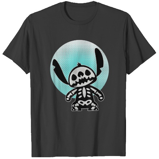 Discover Disney Stitch Skeleton Halftone T-Shirts