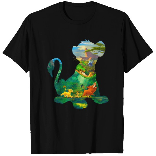 Disney Lion King Simba Silhouette Graphic T 4693 T-Shirts