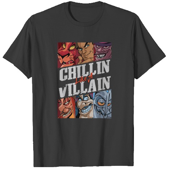 Discover Disney Villains Chillin Like A Villain Group Por T-Shirts