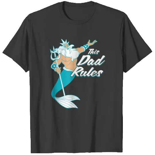 Disney The Little Mermaid King Triton Dad Mens 8 T-Shirts