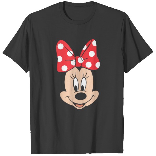 Discover Disney Minnie Mouse Polka Dot Bow Big Face Tank T-Shirts