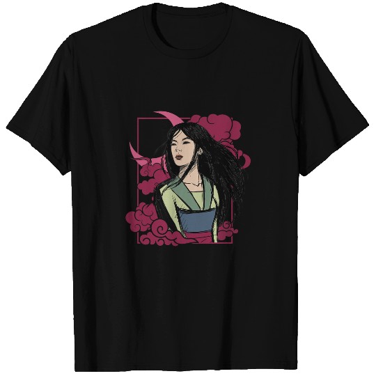 Disney Mulan Moon Portrait Front And Back T-Shirts