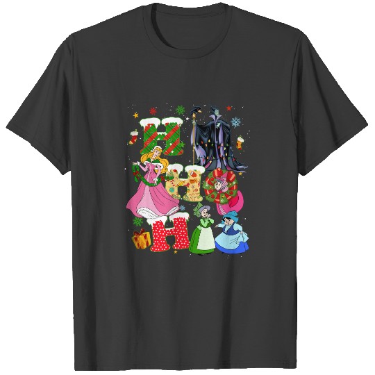 Disney Sleeping Beauty Christmas Vintage T Shirts, Princess Aurora HoHoHo Christmas T Shirts