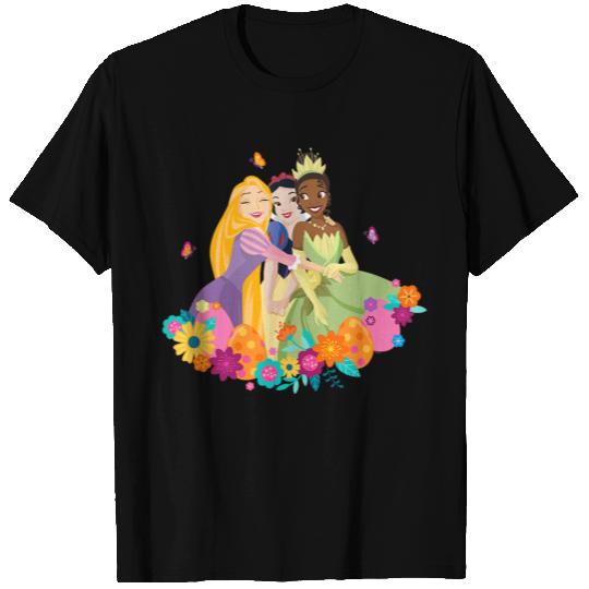 Disney Princess Rapunzel Snow White Tiana Spring Easter Eggs T-Shirts