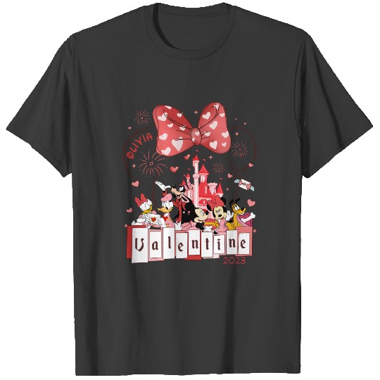 Disney Valentine Mickey & Friends Matching T Shirts, Retro Mickey and Friends Valentine Matching T Shirts, Disney Castle Lover, Disney Balloon T Shirts