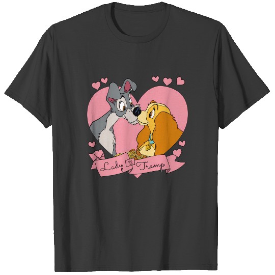 Discover Lady & The Tramp Valentine T Shirts Disney Tony's Restaurant T Shirts Disneyland Valentine's Day T Shirts