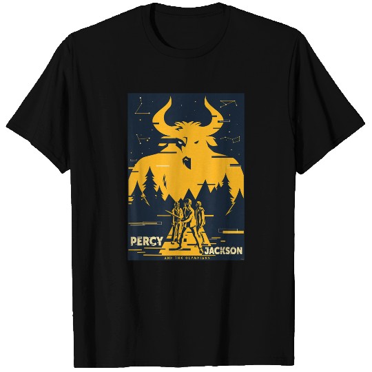 Disneys Percy Jackson Three Heroes Against The Minotaur T-Shirts