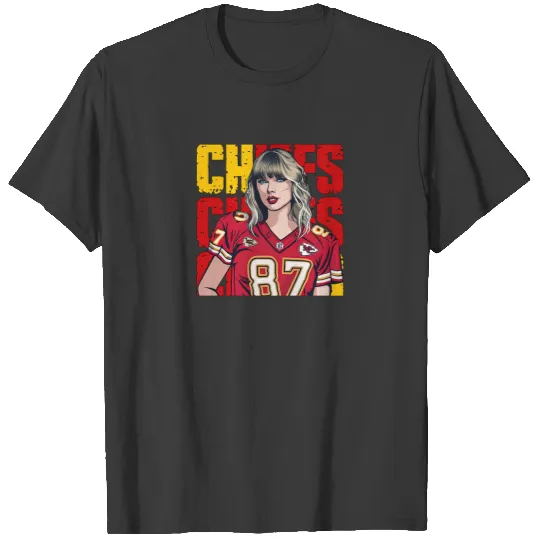 Discover Taylor Hearts Kelce in Chiefs T Shirts, Traylor Swelce Taylor Version Fan T Shirts