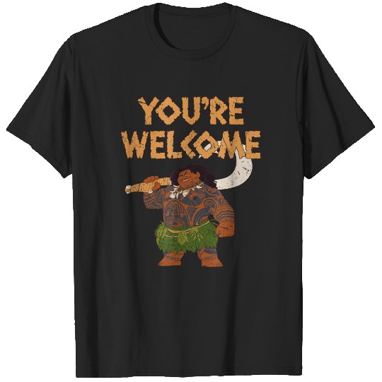  disneys Moana Maui Confident Pose You're Welcome Retro Logo Gifts T-Shirts