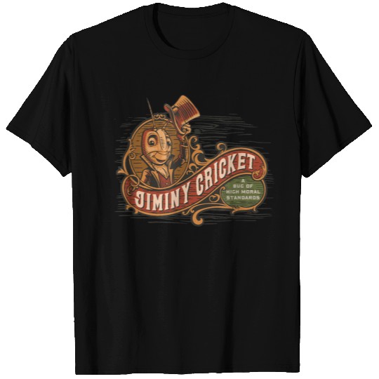 disneys Pinocchio Jiminy Cricket High Moral Standards T-Shirts