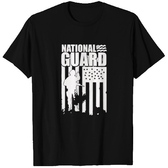 American Flag National Guard National Guard T-shirt