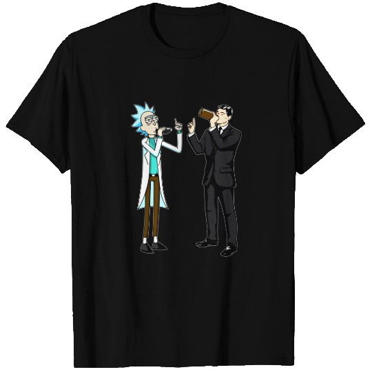 Rick and Archer Drinking by JadaGrahamIII T-Shirts