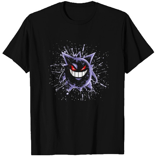 Gengar Splatter card Gaming Inspired Design Printed T shirt