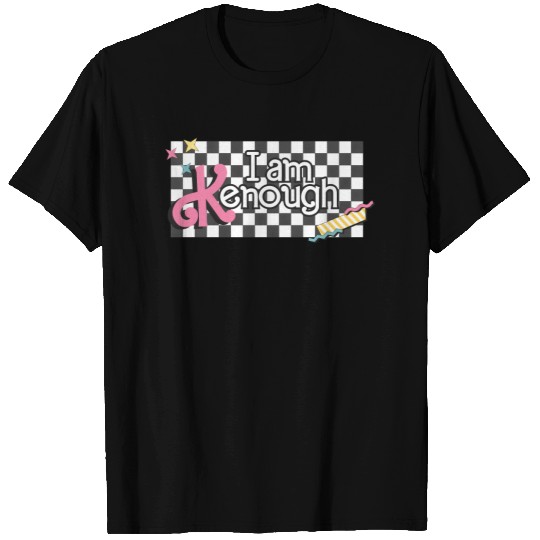 I am Kenough Checkered Tee Shirt, I am enough Tshirt