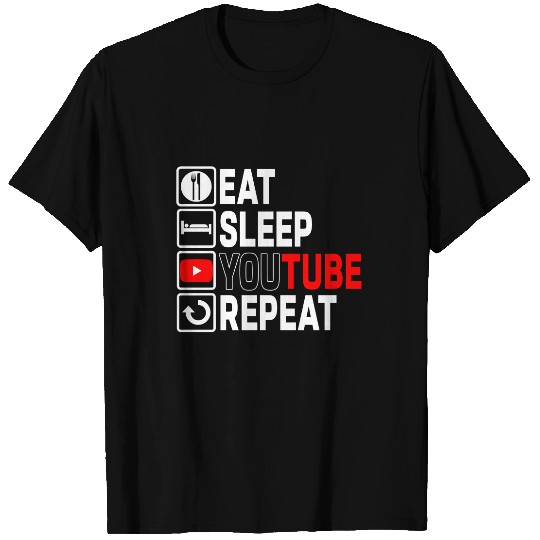 Eat,Sleep,YouTube,Repeat Merch T-shirt