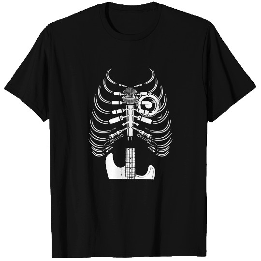 Guitar Skeleton Rib Cage Acoustic Guitar T-shirt