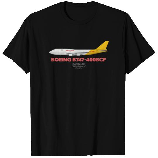 Boeing B747-400BCF - Kalitta Air "DHL Colours" - Aviation - T-Shirt