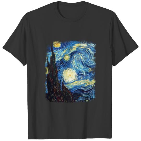 Van Gogh Starry Night Shirt, Aesthetic Tshirt, Classical Art Tee Gift for Art Teacher, Art Lover