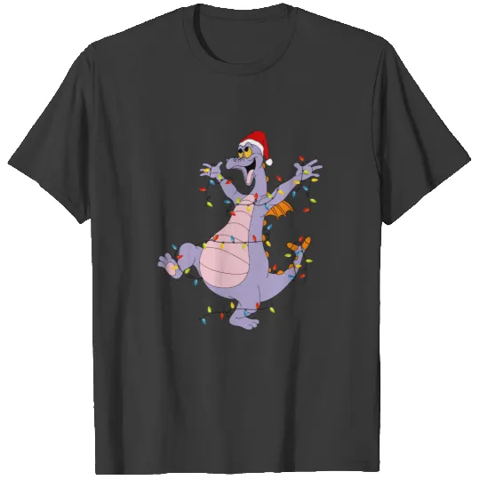 Disney Figment Christmas Lights T Shirts, Vintage Figment Epcot Center 90's Style T Shirts