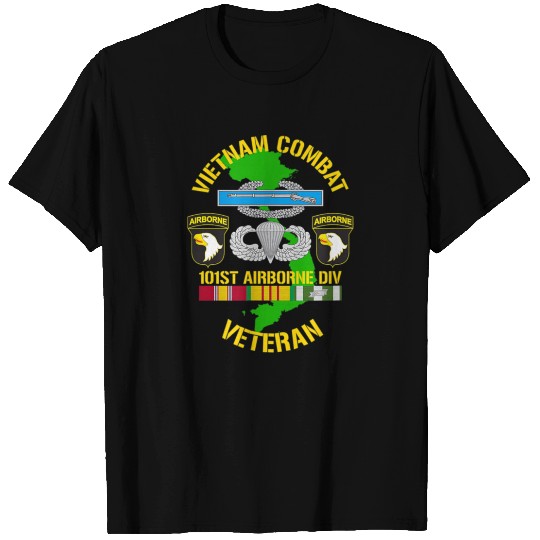 101st airborne division vietnam combat veteran T-shirt