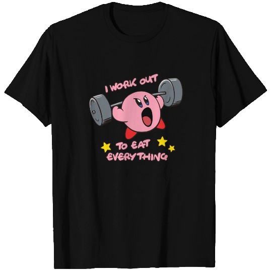 kirby workout shirt, nintendo shirt